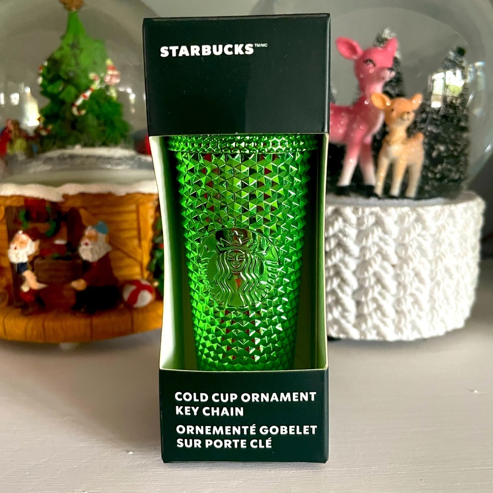 Starbucks Holiday 2023 green studded ornament